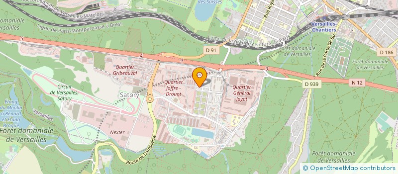 localisation de l'entreprise SUP R PROD à VERSAILLES