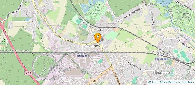 localisation de l'entreprise SUP RAISMES  RAISMES