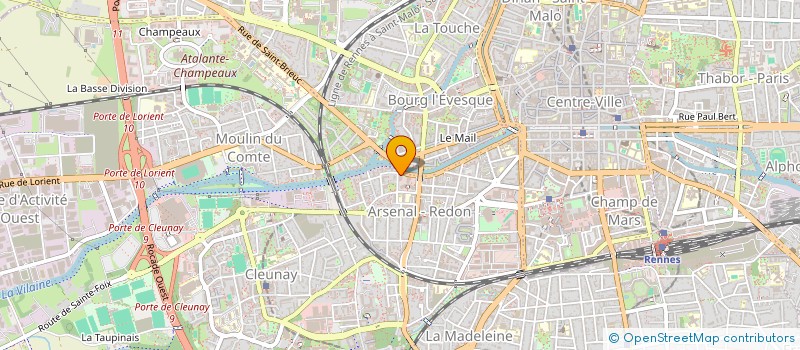 localisation de l'entreprise SUP'RENNES GARDEN  RENNES