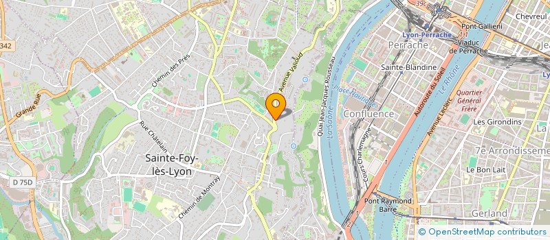 localisation de l'entreprise SUP'RF  SAINTE-FOY-LES-LYON