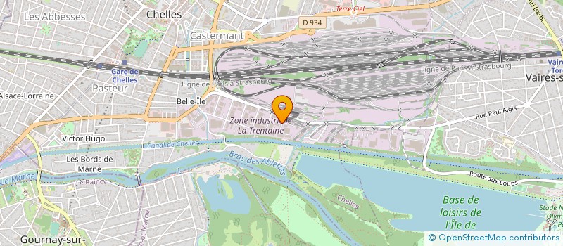 localisation de l'entreprise SUPAC  CHELLES