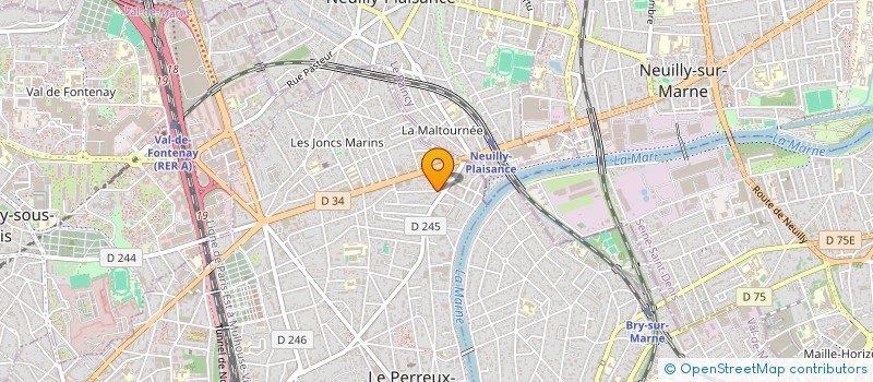 localisation de l'entreprise SUPACAT  LE PERREUX-SUR-MARNE