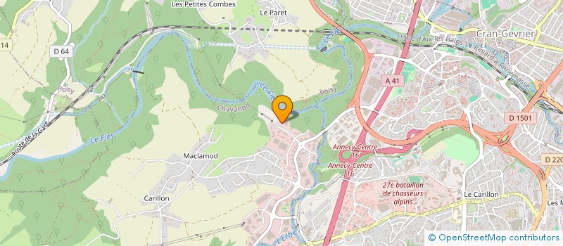 localisation de l'entreprise SUPAIR  CHAVANOD