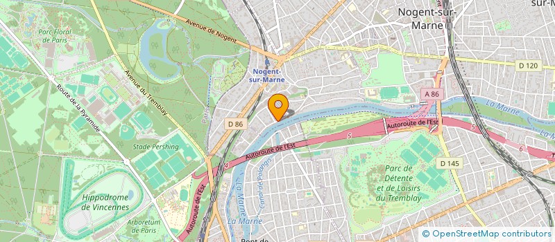 localisation de l'entreprise SUPAREX  NOGENT-SUR-MARNE