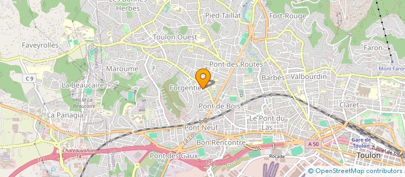 localisation de l'entreprise SUPEGENTIER  TOULON