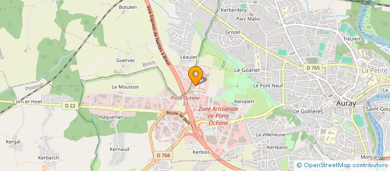 localisation de l'entreprise SUPENERGIE à AURAY