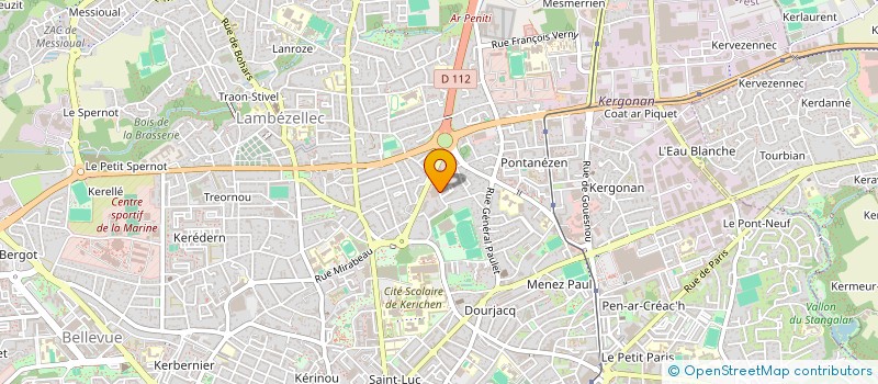 localisation de l'entreprise SUPER 3 B à BREST