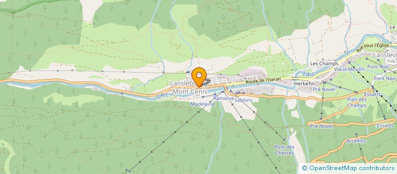 localisation de l'entreprise SUPER  VAL-CENIS