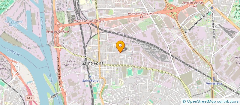 localisation de l'entreprise SUPER A à SAINT-FONS