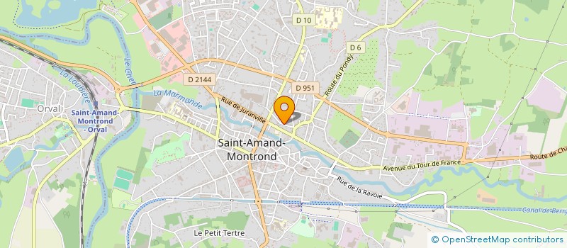 localisation de l'entreprise SUPER AARON MAN  SAINT-AMAND-MONTROND