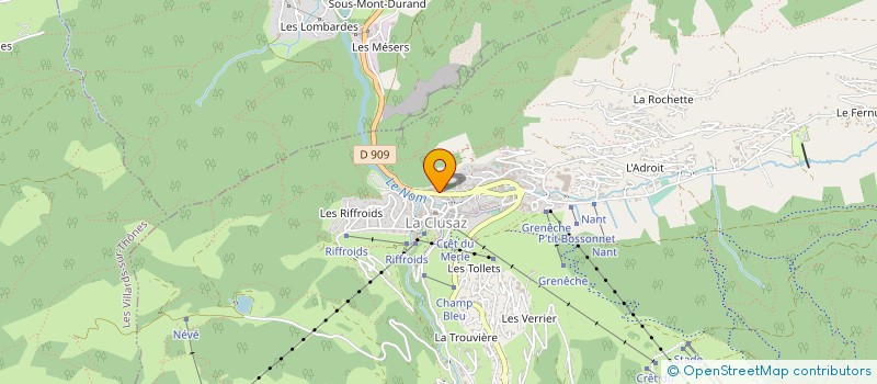 localisation de l'entreprise SUPER ARAVIS à LA CLUSAZ