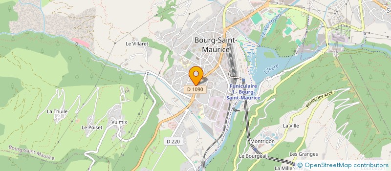 localisation de l'entreprise SUPER ARC LOCATION CAFETERIA à BOURG-SAINT-MAURICE