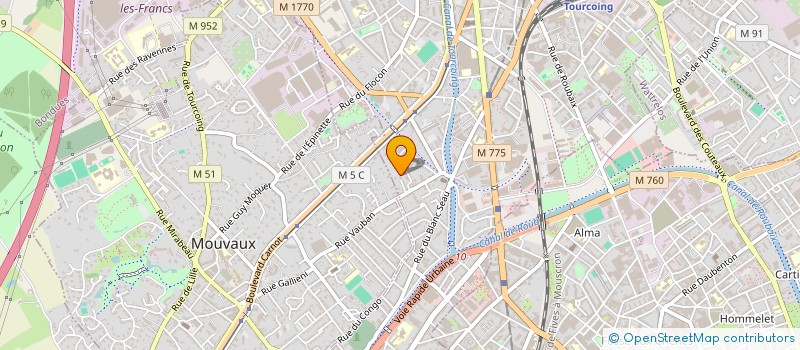 localisation de l'entreprise SUPER CAPITAL SERVICES  TOURCOING