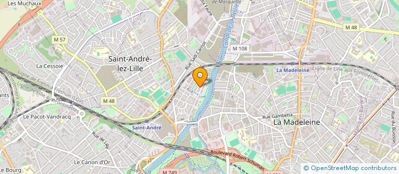 localisation de l'entreprise SUPER CONFEX à SAINT-ANDRE-LEZ-LILLE