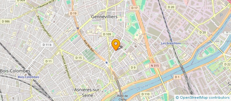 localisation de l'entreprise SUPER DINA à GENNEVILLIERS