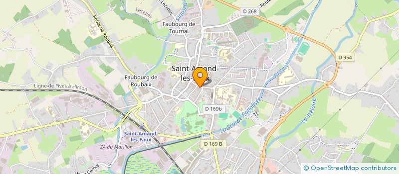 localisation de l'entreprise SUPER E à SAINT-AMAND-LES-EAUX
