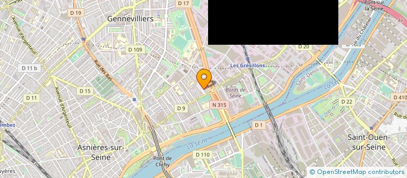 localisation de l'entreprise SUPER EPI à GENNEVILLIERS