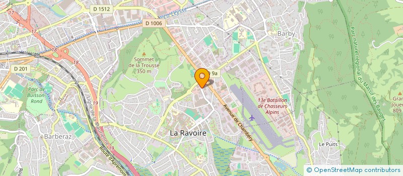 localisation de l'entreprise SUPER GRANIER à LA RAVOIRE