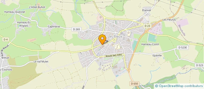 localisation de l'entreprise SUPER HAGUE à LES PIEUX