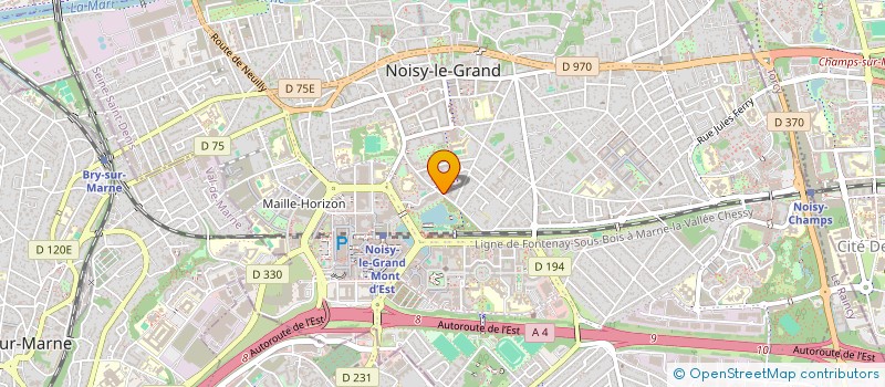 localisation de l'entreprise SUPER HALLES  NOISY-LE-GRAND