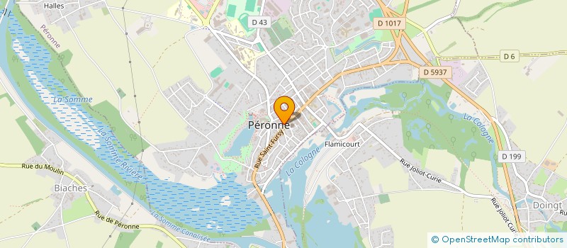 localisation de l'entreprise SUPER JET  PERONNE