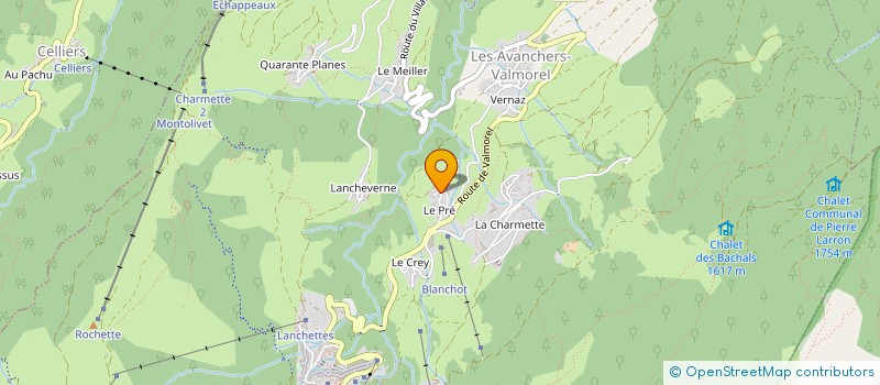 localisation de l'entreprise SUPER JONA à LES AVANCHERS-VALMOREL
