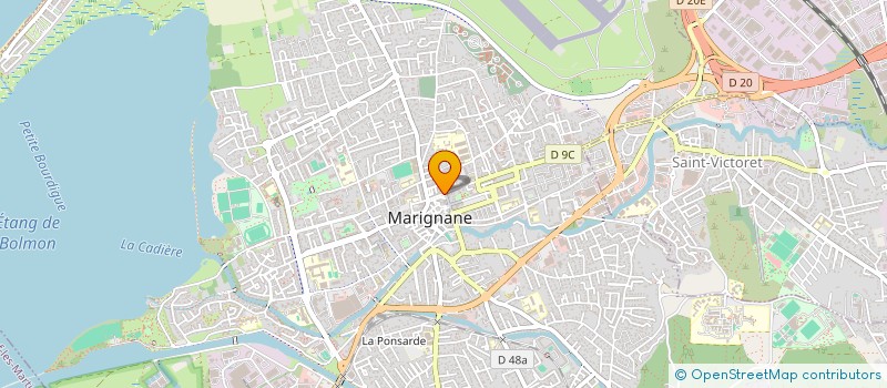 localisation de l'entreprise SUPER K à MARIGNANE