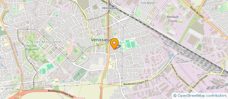 localisation de l'entreprise SUPER M à VENISSIEUX