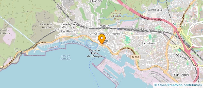 localisation de l'entreprise SUPER MARCHE DE LA COTE BLEUE à MARSEILLE
