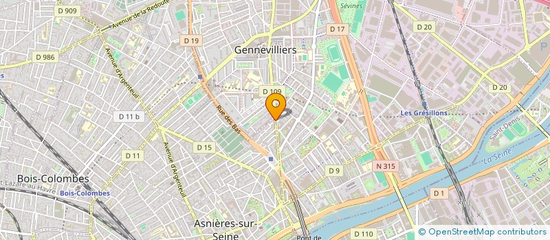 localisation de l'entreprise SUPER MARCHE GABRIEL PERI à ASNIERES-SUR-SEINE