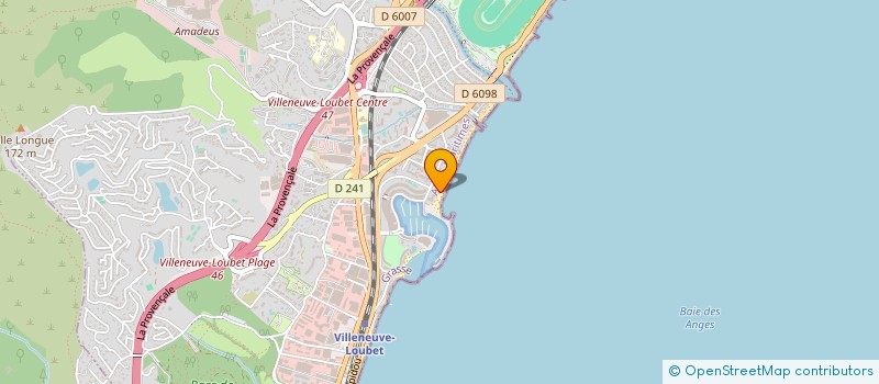 localisation de l'entreprise SUPER-MARCHE MARINA BAIE DES ANGES à VILLENEUVE-LOUBET