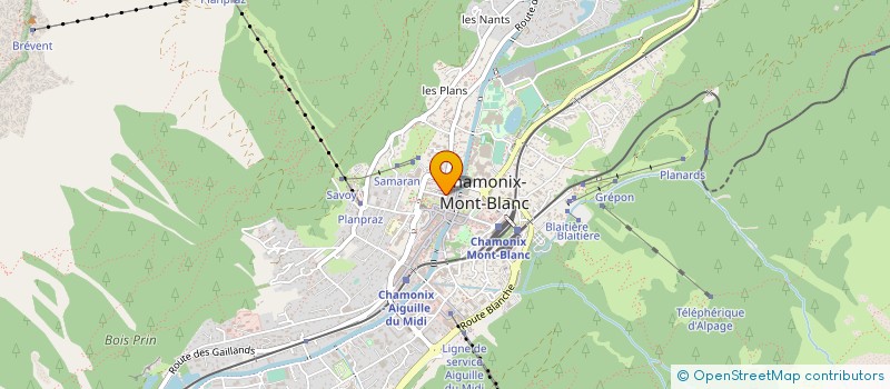 localisation de l'entreprise SUPER MARCHE PAYOT PERTIN SA à CHAMONIX-MONT-BLANC