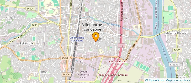 localisation de l'entreprise SUPER MARKET EURO BAZAR à VILLEFRANCHE-SUR-SAONE