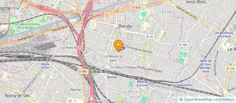 localisation de l'entreprise SUPER-NET à BONDY