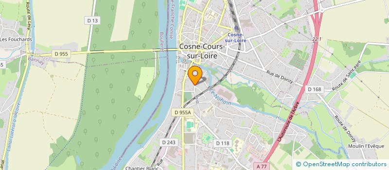 localisation de l'entreprise SUPER PANDA MUSIC à COSNE-COURS-SUR-LOIRE