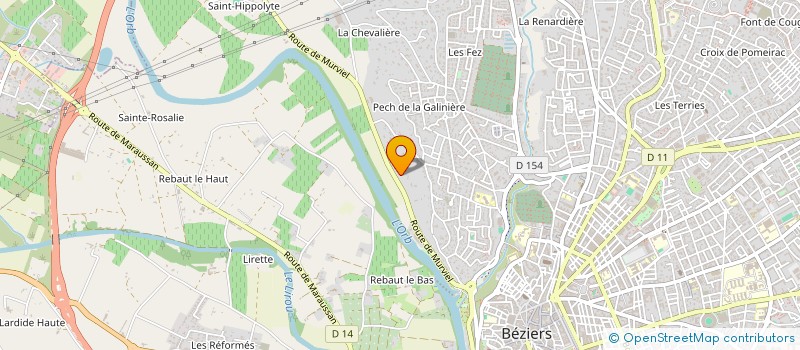 localisation de l'entreprise SUPER PISCINES à BEZIERS
