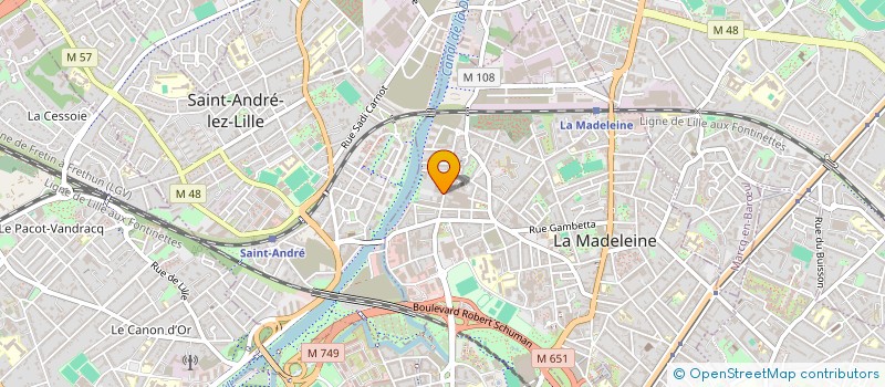 localisation de l'entreprise SUPER PLOMBIERS à LA MADELEINE