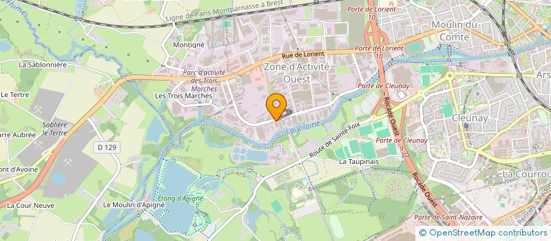 localisation de l'entreprise SUPER POLE  RENNES