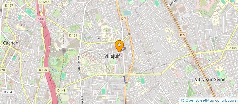 localisation de l'entreprise SUPER RED à VILLEJUIF
