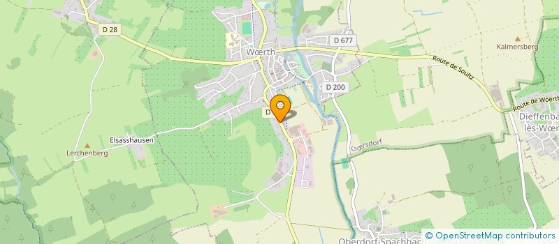 localisation de l'entreprise SUPER U - LANG  WRTH