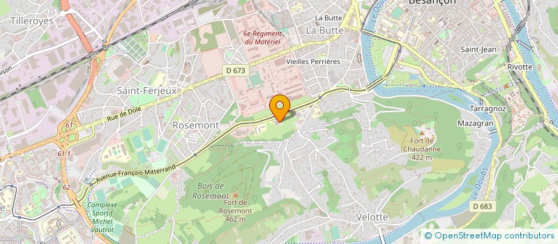 localisation de l'entreprise SUPER VACHE BROS.  BESANCON