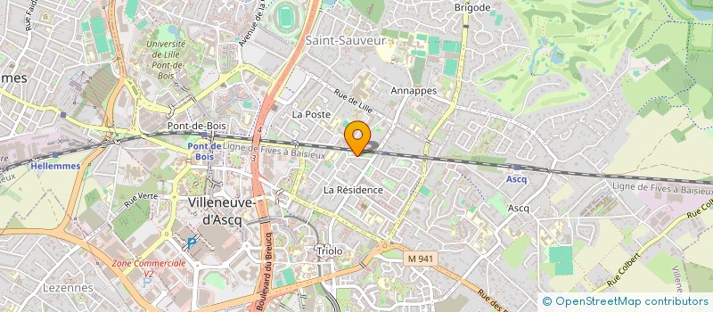 localisation de l'entreprise SUPERAMA à VILLENEUVE-D'ASCQ