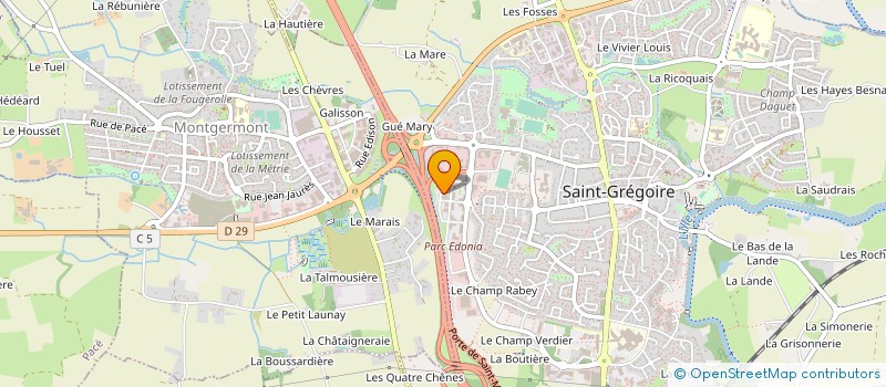 localisation de l'entreprise SUPERANGOU  SAINT-GREGOIRE