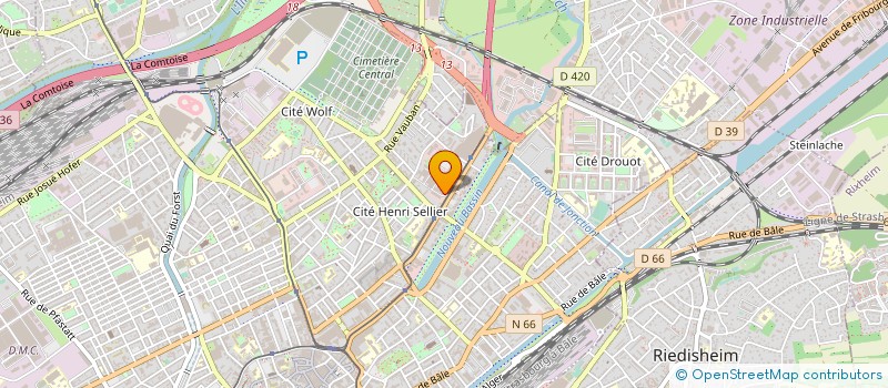 localisation de l'entreprise SUPERBA  MULHOUSE