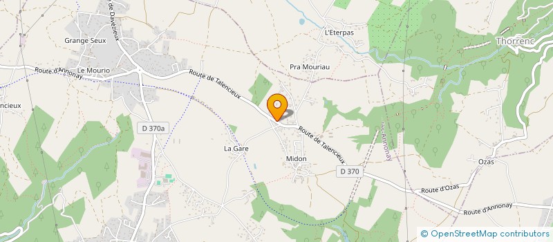 localisation de l'entreprise SUPERBE  VERNOSC-LES-ANNONAY