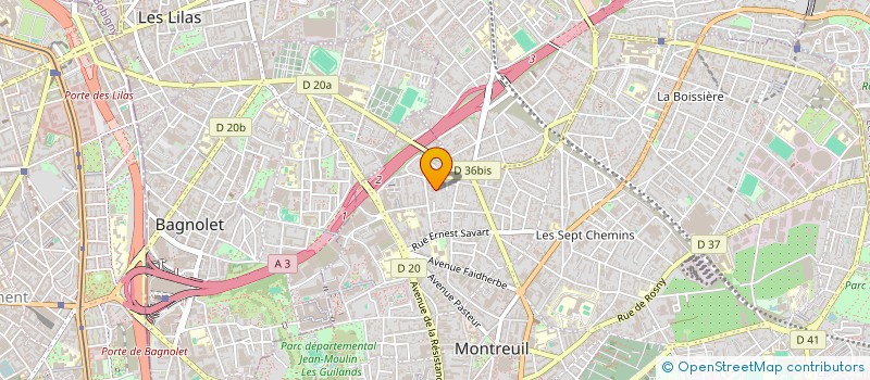 localisation de l'entreprise SUPERBOOBYX à MONTREUIL