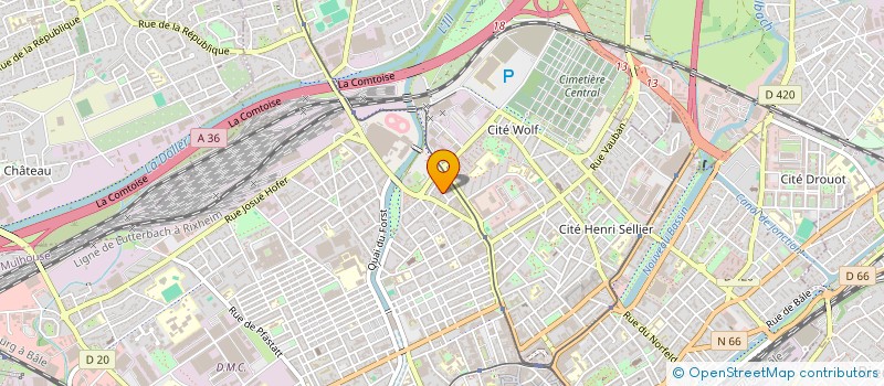 localisation de l'entreprise SUPERCAR GARAGE  MULHOUSE