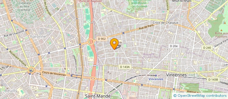 localisation de l'entreprise SUPERCHARGE à MONTREUIL
