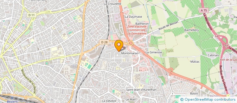 localisation de l'entreprise SUPERCITY à BEZIERS
