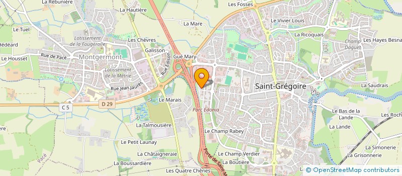 localisation de l'entreprise SUPERDEAUV  SAINT-GREGOIRE